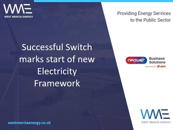 WME's successful supplier switch marks the beginning of new Flexible Electricity Framework